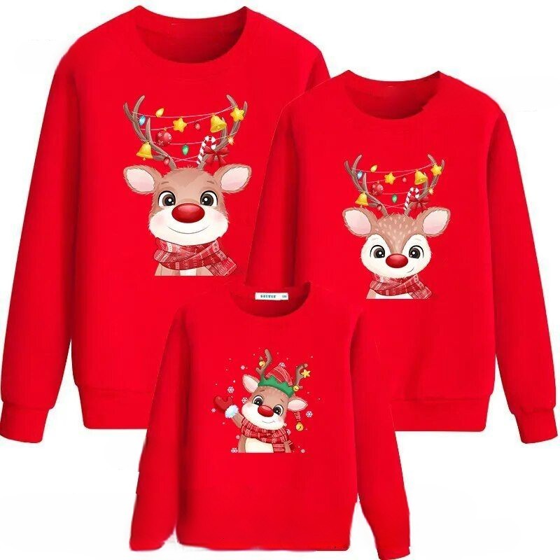 Animal Print Christmas Themed Sweatshirt