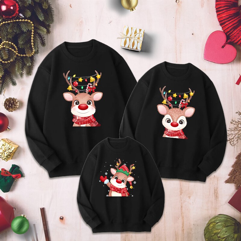 Animal Print Christmas Themed Sweatshirt