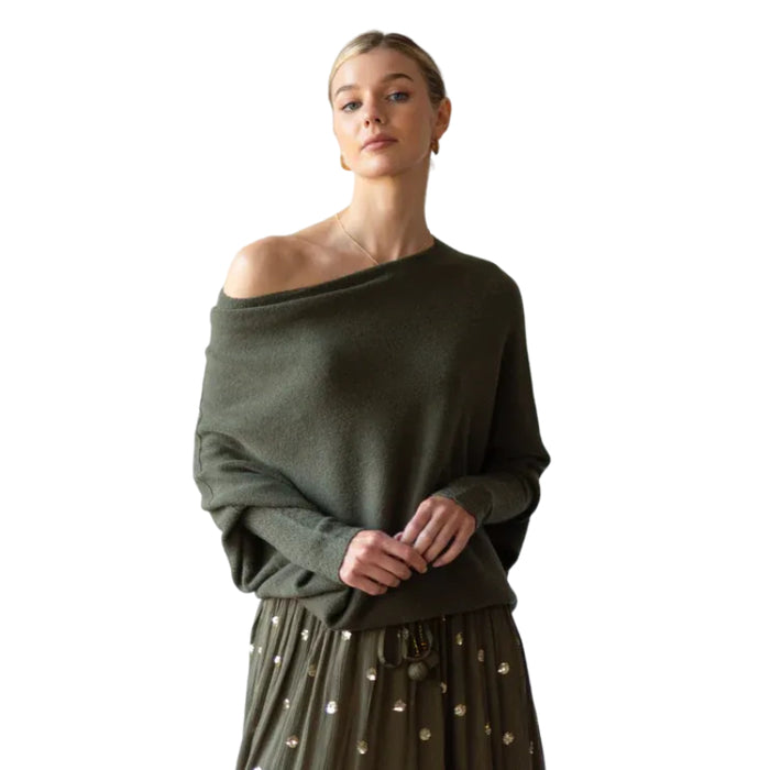 Asymmetric Draped Jumper