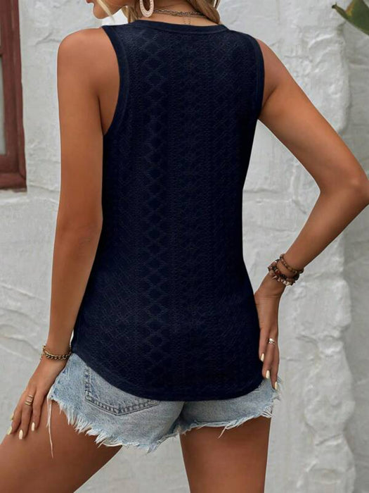 Button Pattern Tank Top