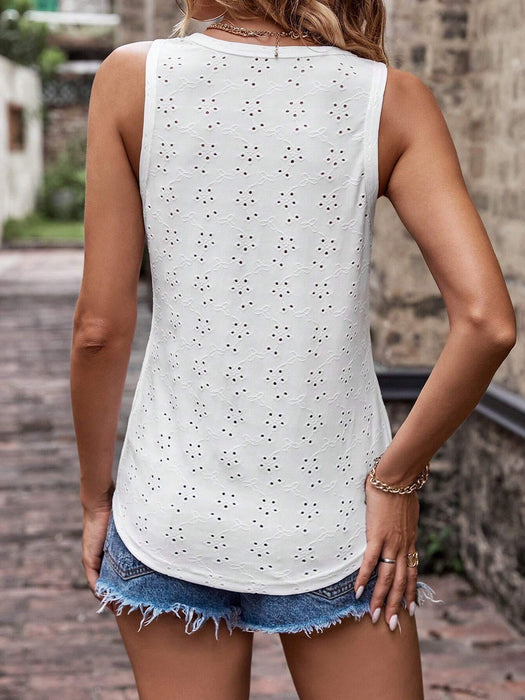 Button Pattern Tank Top