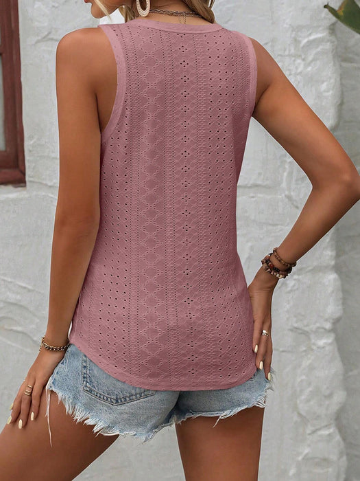 Button Pattern Tank Top