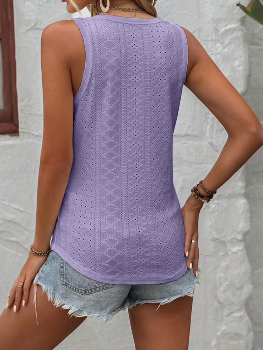 Button Pattern Tank Top