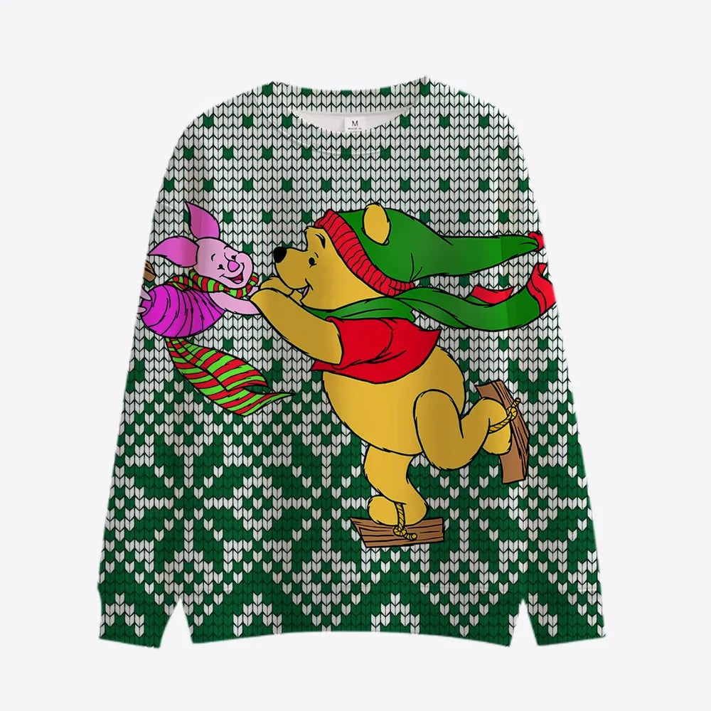 Carnival Christmas Themed Print Pullover