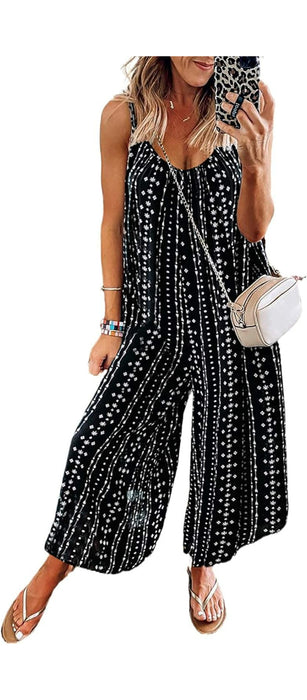 Casual Sleeveless Jumpsuit With Pockets