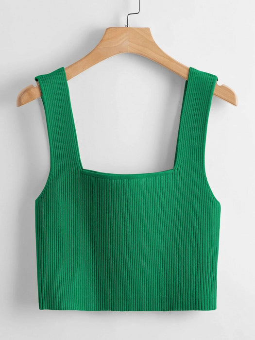 Casual Style Plain Vest Top