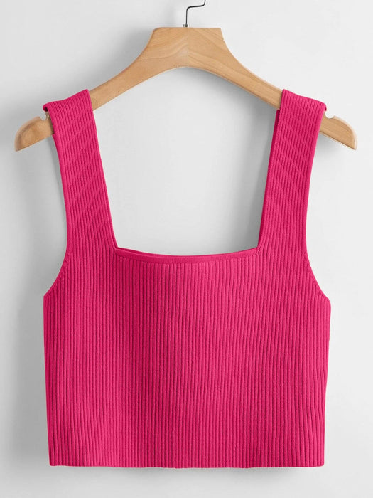 Casual Style Plain Vest Top