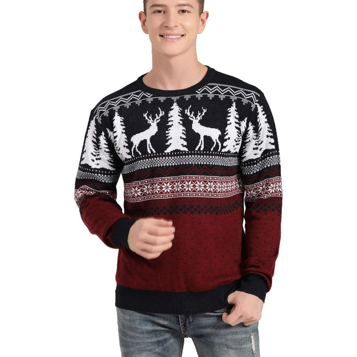 Christmas Snowflakes Printed Sweater