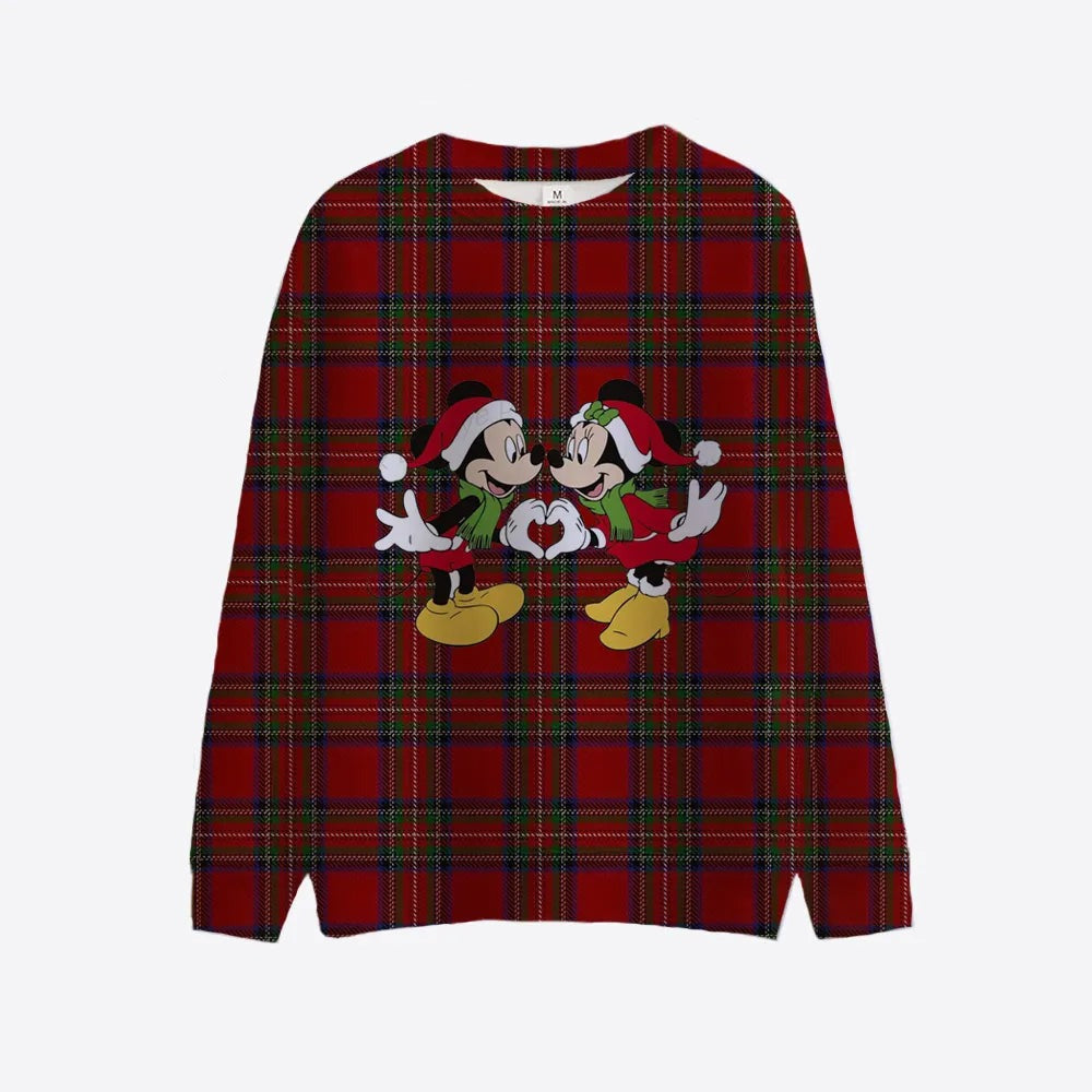 Christmas Theme Mickey Minnie Sweatshirts