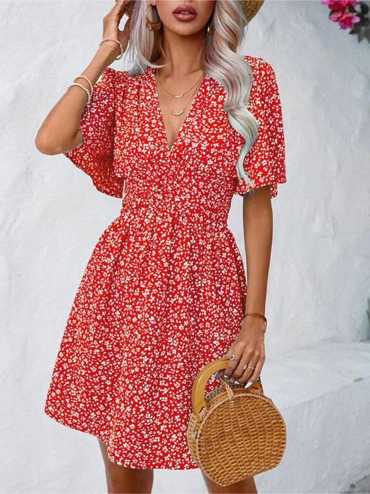 Butterfly Sleeve Dress