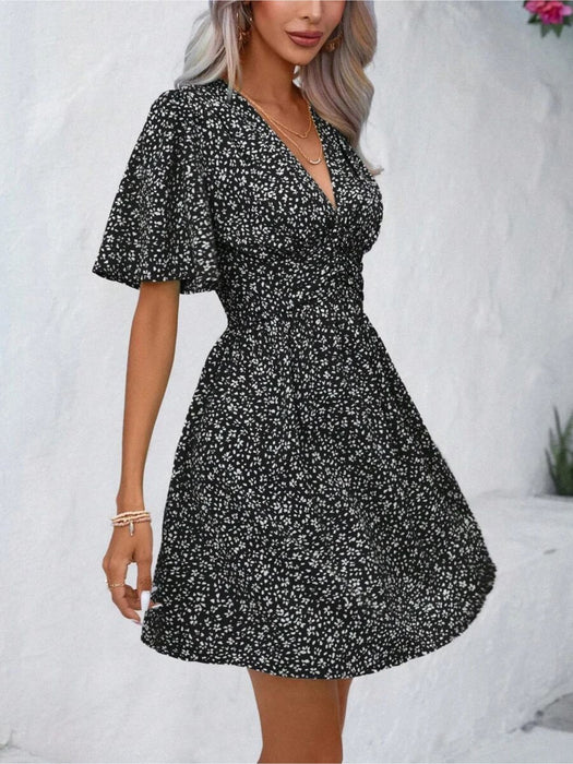 Butterfly Sleeve Dress