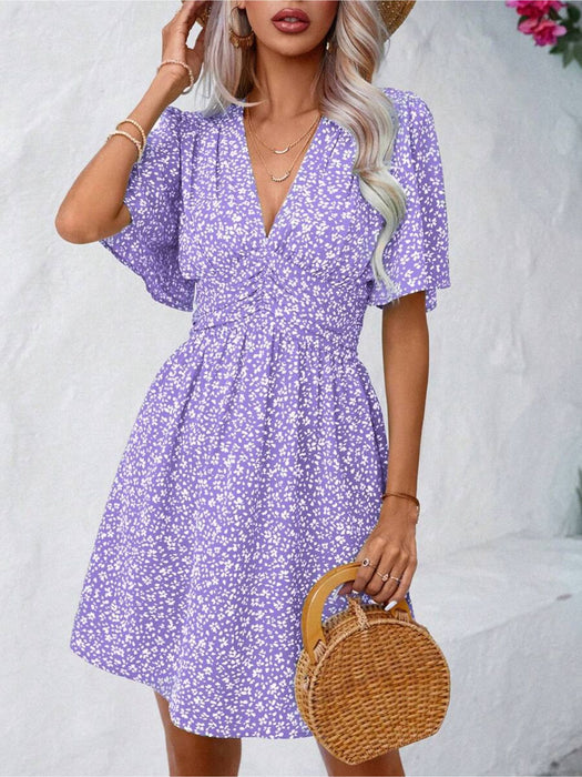 Butterfly Sleeve Dress