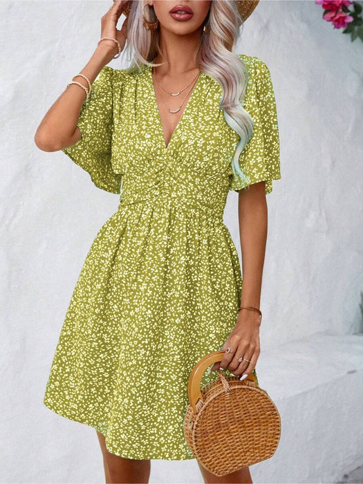 Butterfly Sleeve Dress