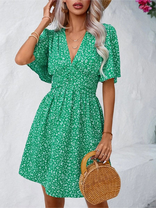 Butterfly Sleeve Dress