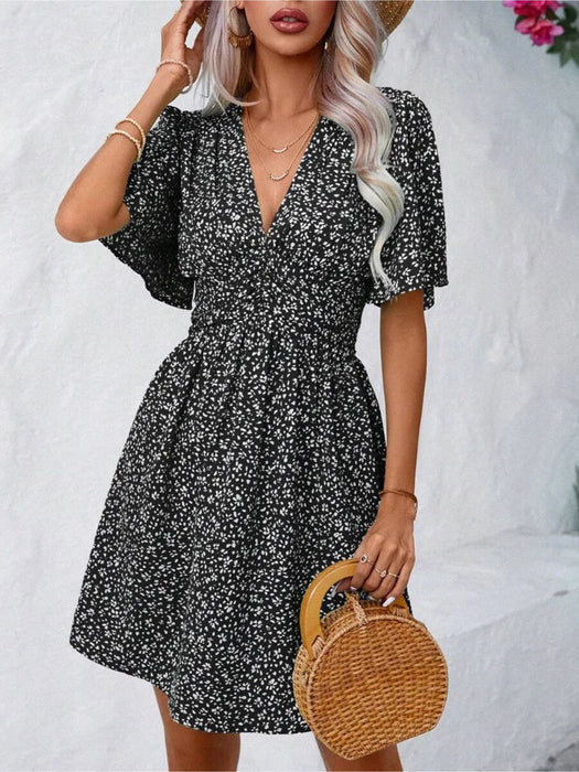 Butterfly Sleeve Dress