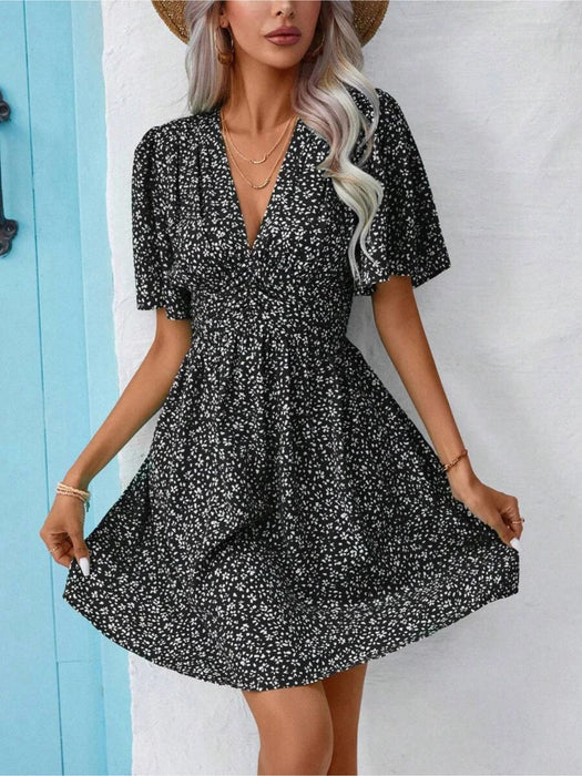 Butterfly Sleeve Dress