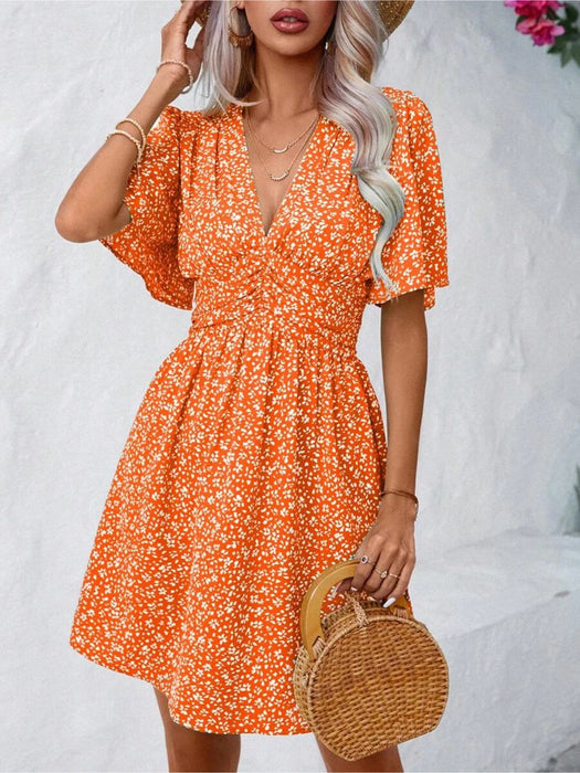 Butterfly Sleeve Dress