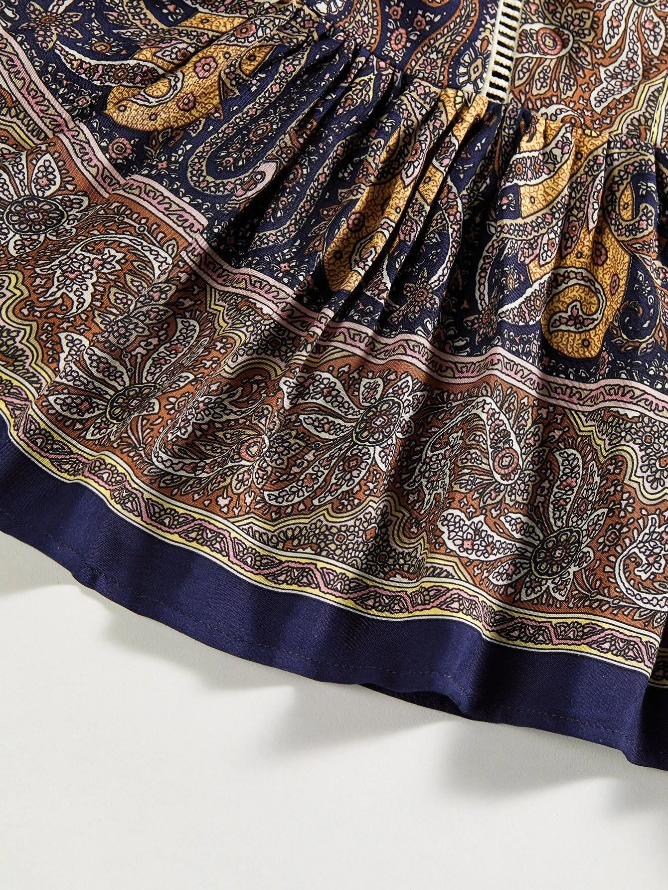 Floral Print Sleeve Ruffle Dress