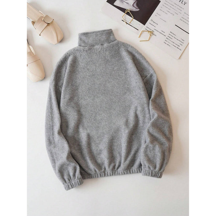 Half Zip Fleece Sweatshirt