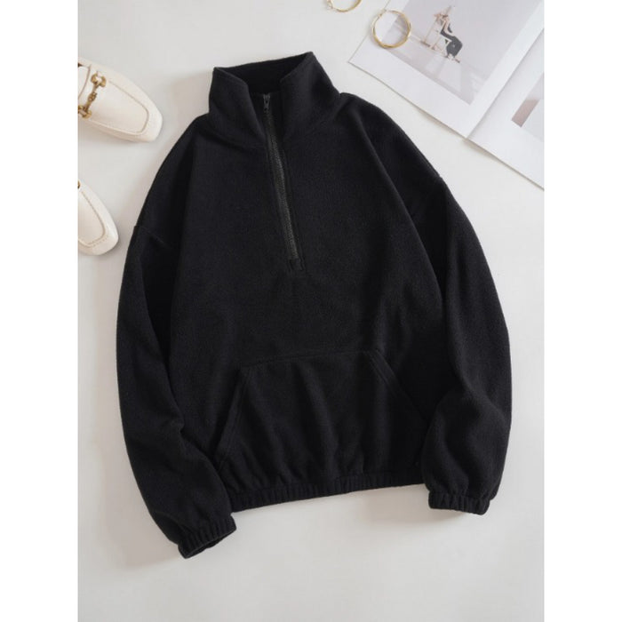 Half Zip Fleece Sweatshirt