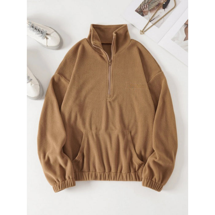 Half Zip Fleece Sweatshirt