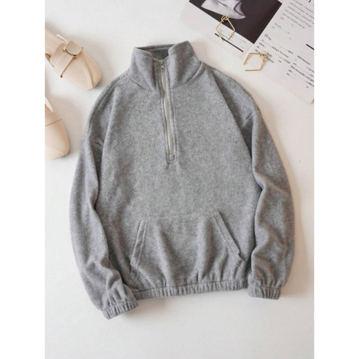 Half Zip Fleece Sweatshirt