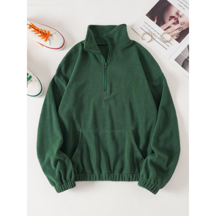 Half Zip Fleece Sweatshirt