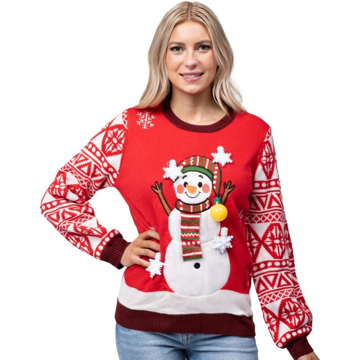 Festive Christmas Sweater with Lights