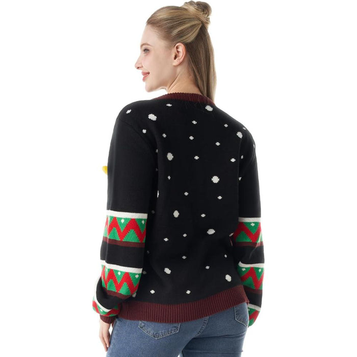 Festive Christmas Sweater with Lights