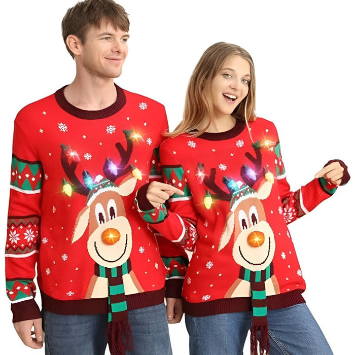 Light Up Ugly Christmas Sweater