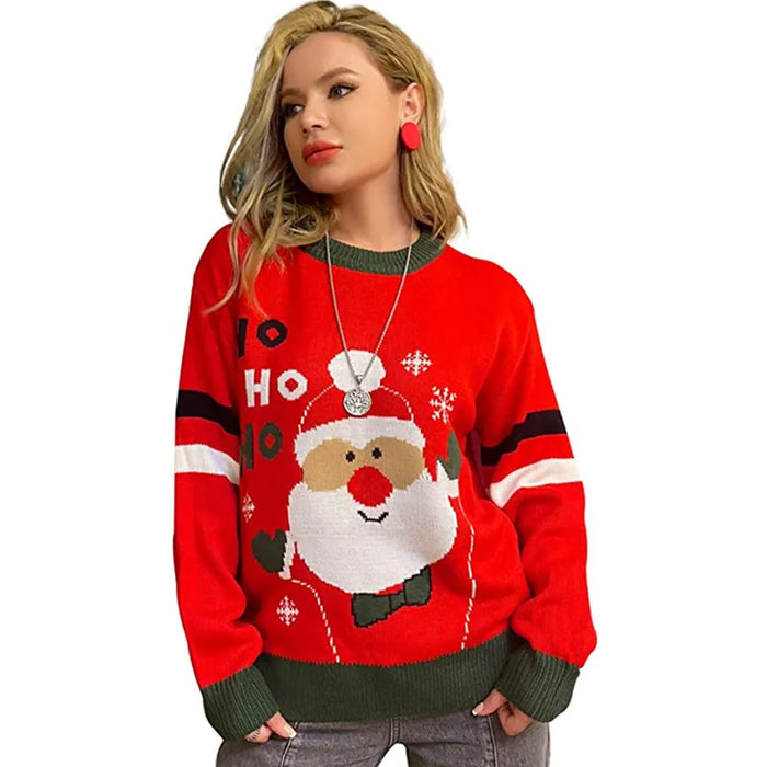 Long Sleeve Fur Christmas Matching Sweater