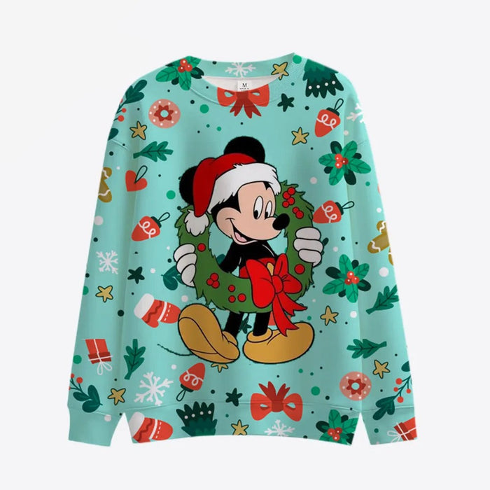 Long Sleeve Cartoon Print Sweaters