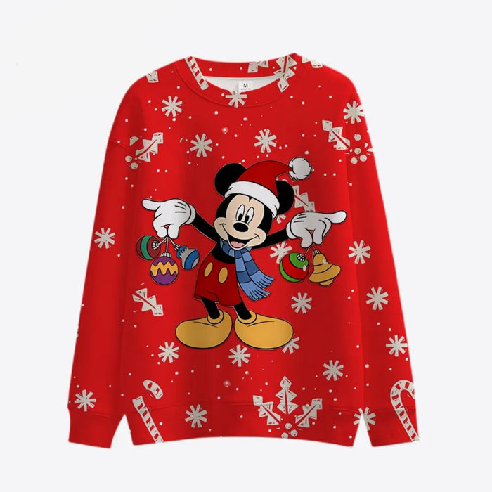 Cartoon Patterned Long Sleeve Sweaters