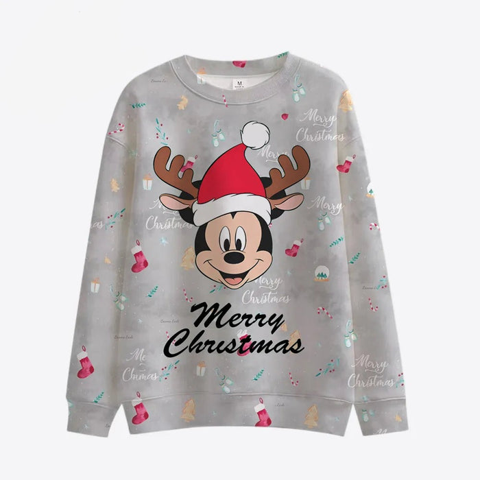 Cartoon Patterned Long Sleeve Sweaters