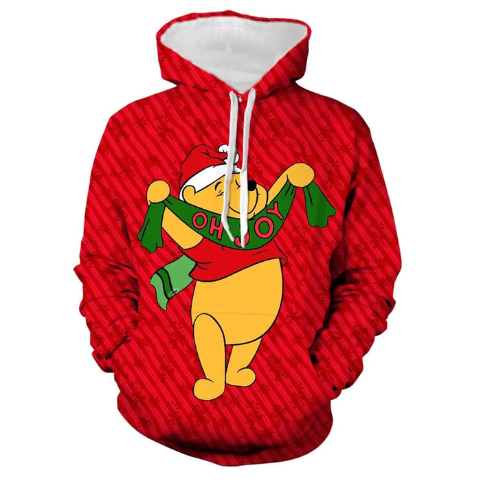 Christmas Cartoon Printed Hoodie