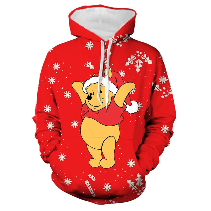 Christmas Cartoon Printed Hoodie