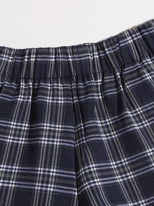 Plaid Casual Pocket Shorts