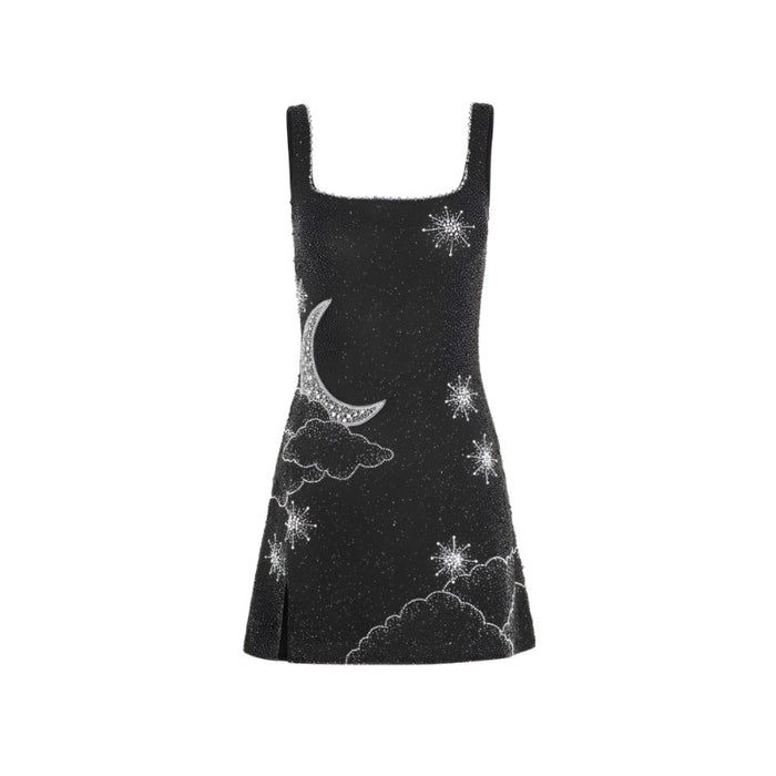 Sparkling Sleeveless Midnight Mini Dress