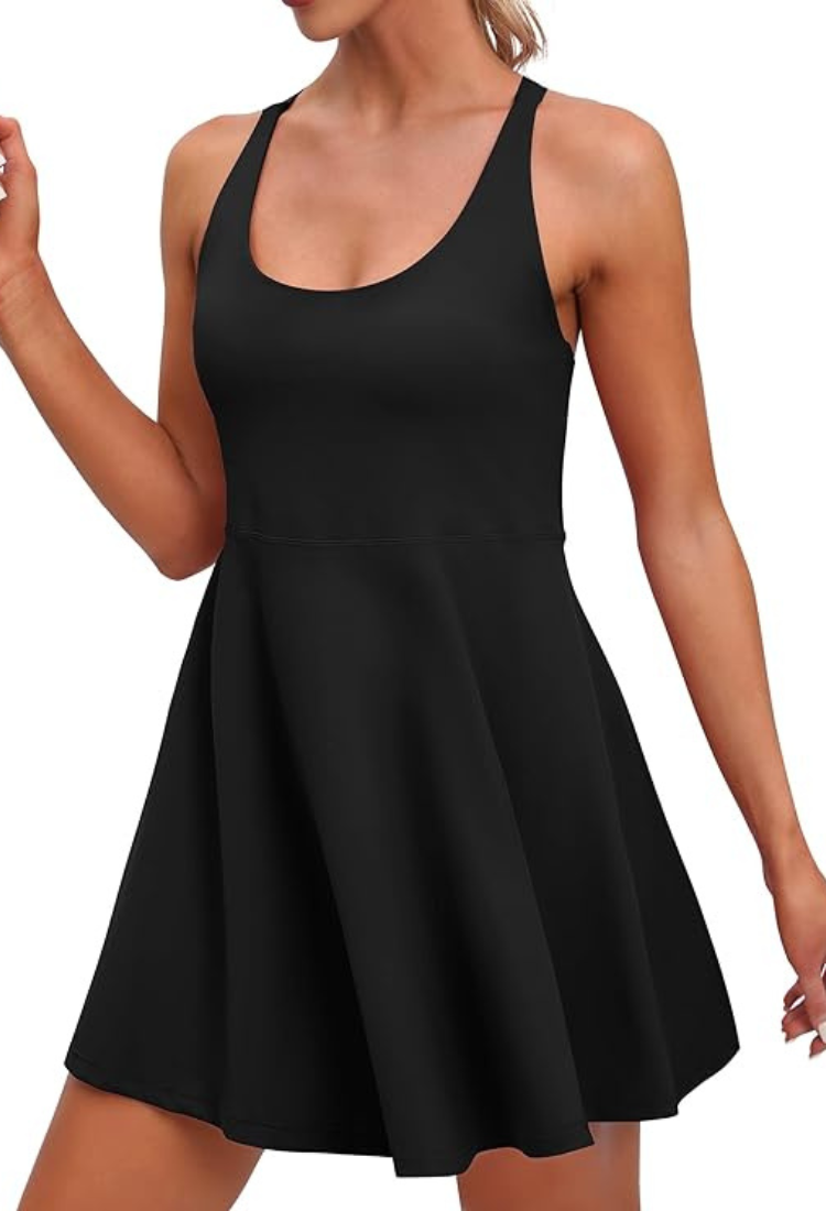 Athletic Sundress with Integrated Shorts and Bra