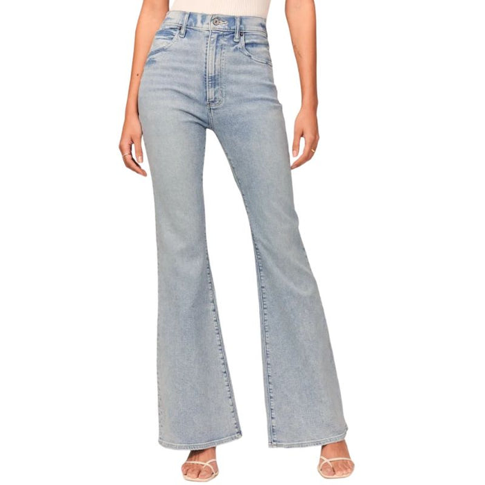 High Raised Flared Jeans With A Stretched Fit