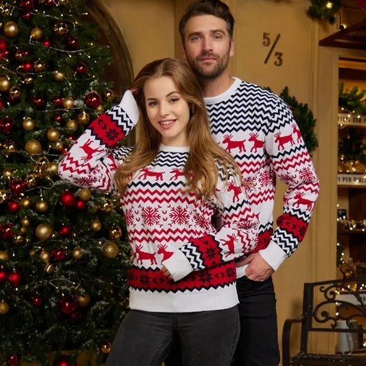 Warm Thick Matching Christmas Sweater For Couples