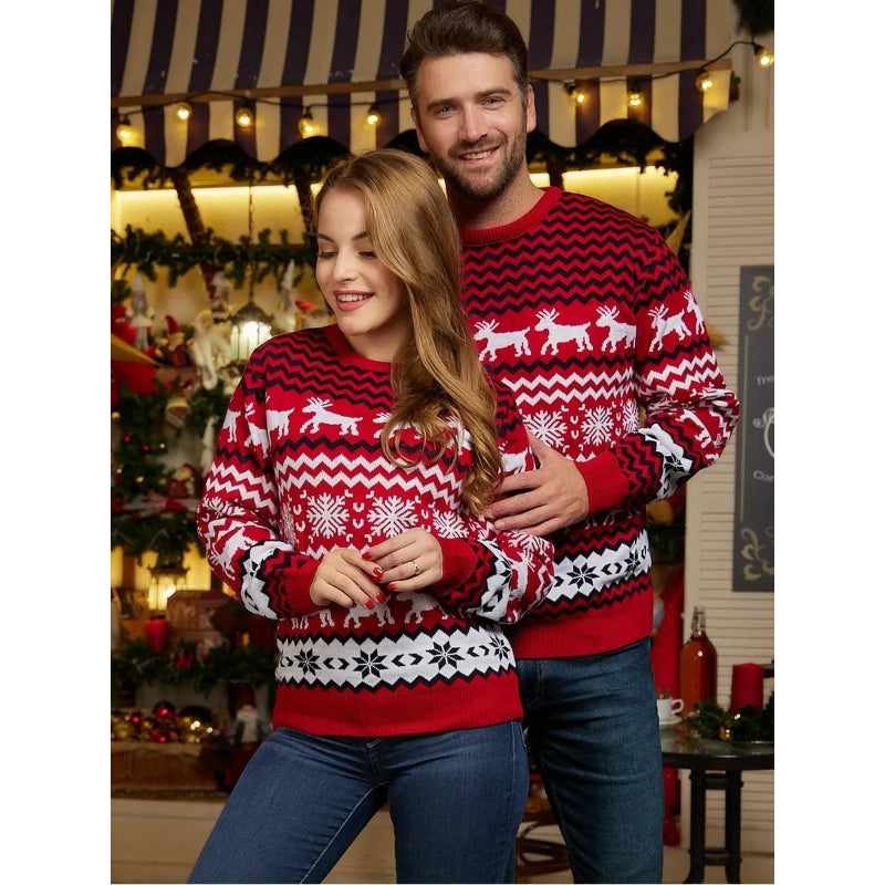 Warm Thick Couple Matching Knitted Sweaters