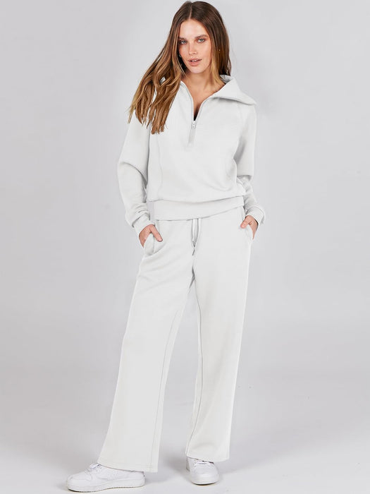 Women Oversized Sweatshirt And Sweatpants Set