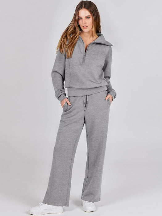 Women Oversized Sweatshirt And Sweatpants Set