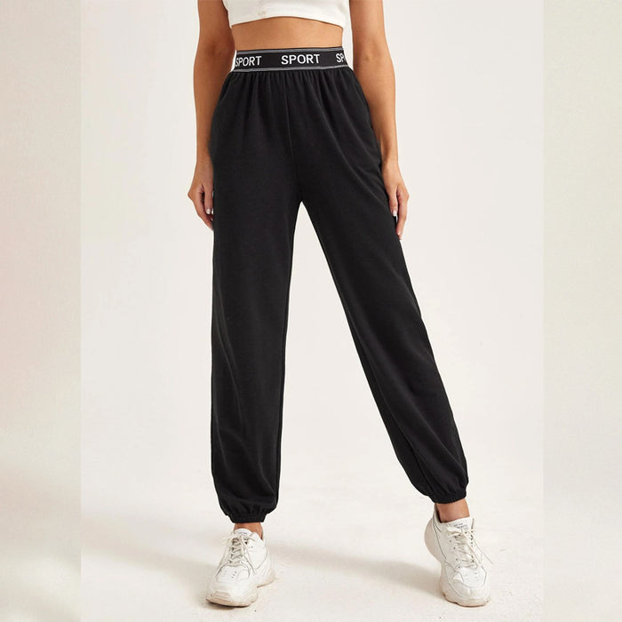 Easy Wear Letter Tape Pocket Joggers