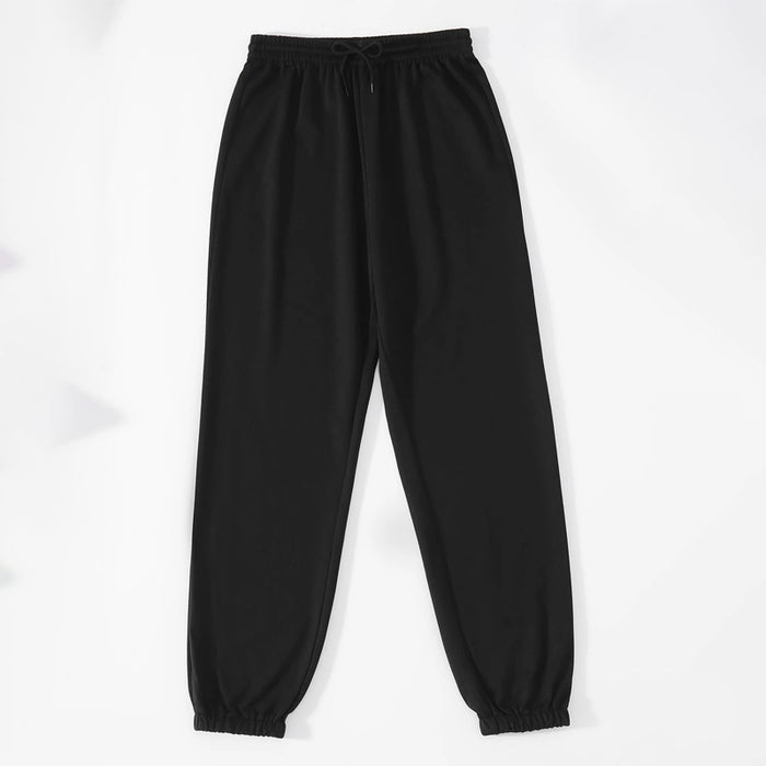 Letter Pattern Drawstring Waist Sweatpants