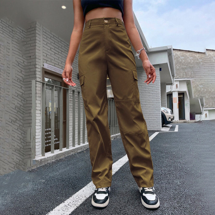 Casual High Waist Cargo Pants