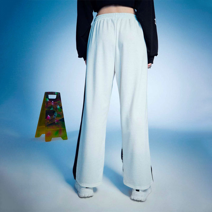 Anime Figure Graphic Color Block Sweatpants