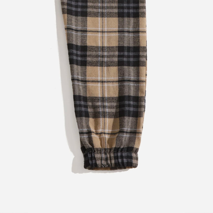 Easy Wear Slant Pocket Tartan Pants