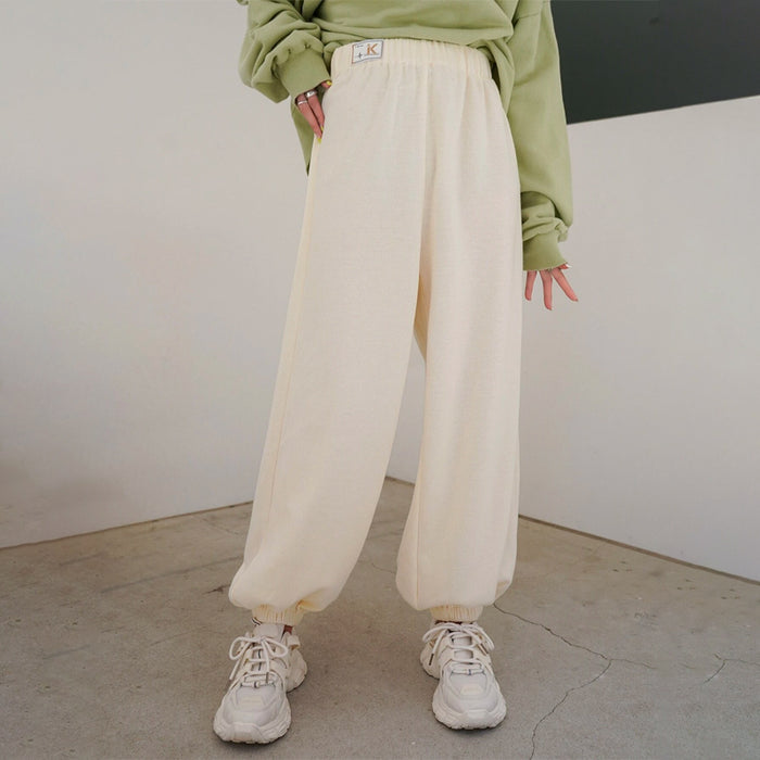 Letter Patched Easy Wear Sweatpants